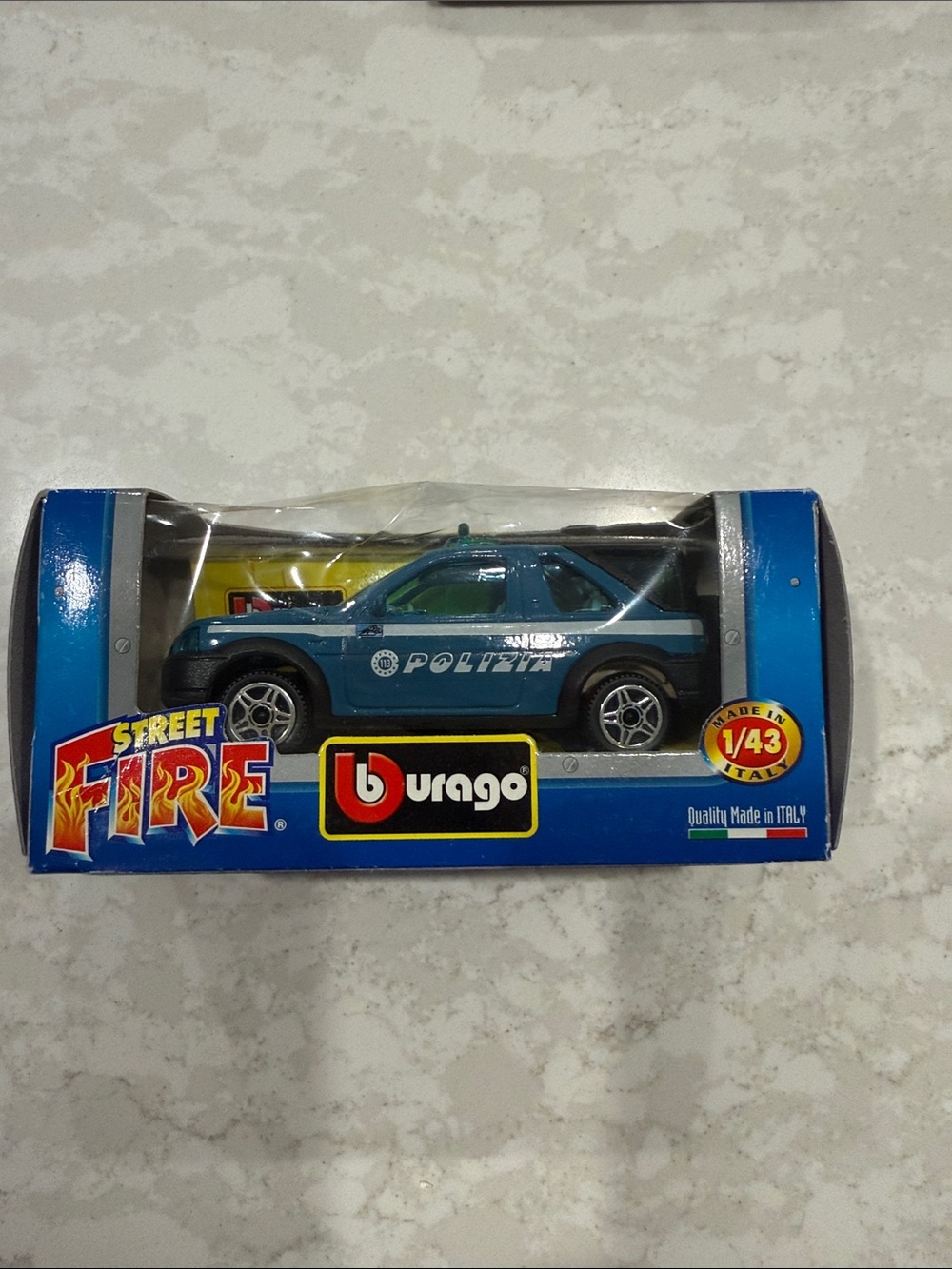 Blue 'Polizia' Die-Cast Police SUV Toy - Kids Vehicles